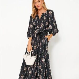 Tuckernuck Onyx Falling Flowers Bouquet Lyles Dress